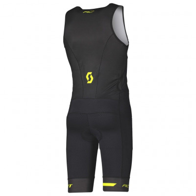  Combinaison triathlon SCOTT Suit Plasma SD noir décor jaune
