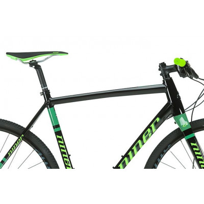  Vélo course gravel alu NINER RTL9 Apex FB noir décor vert et vert néon