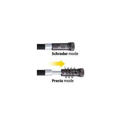 Pompe TOPEAK alu route vtt RaceRocket HP Mini Noire, raccord souple