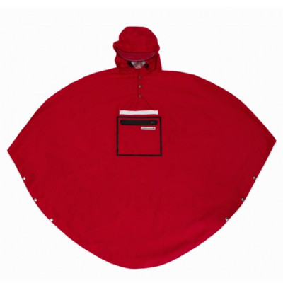  Poncho impermèable THEPEOPLE'SPONCHO polyester RainCare rouge Hardy Red