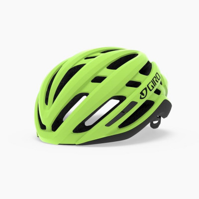 Casque route - GIRO Agilis - jaune fluo décor noir