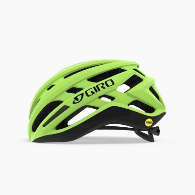 Casque route - GIRO Agilis - jaune fluo décor noir