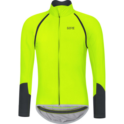 Veste coupe-vent - GORE C5 Windstopper SoftShell Zipp-off - jaune fluo décor noir