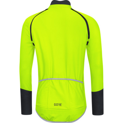 Veste coupe-vent - GORE C5 Windstopper SoftShell Zipp-off - jaune fluo décor noir
