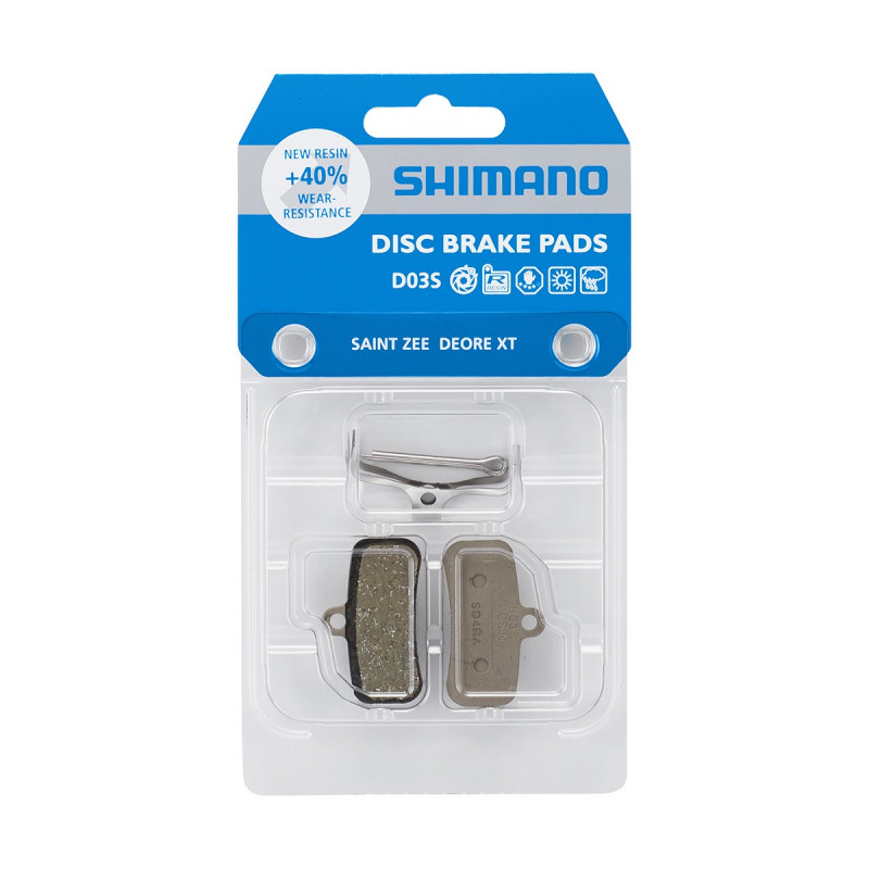  Plaquettes de frein SHIMANO support acier D03S sans ventilation