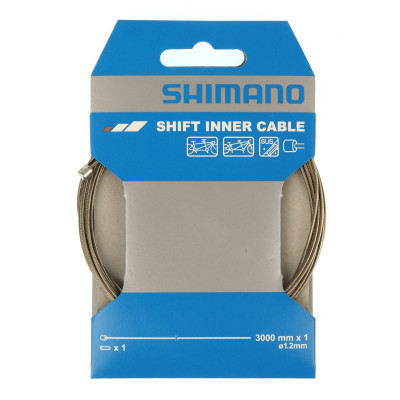 Cable de dérailleur SHIMANO acier inox Dura-ace Tandem 1.2mmx3.00m