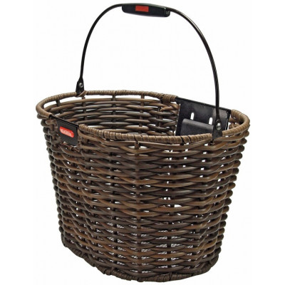 Panier avant KLICKFIX maille métal rigide Structura Ovale - 16 litres - Marron