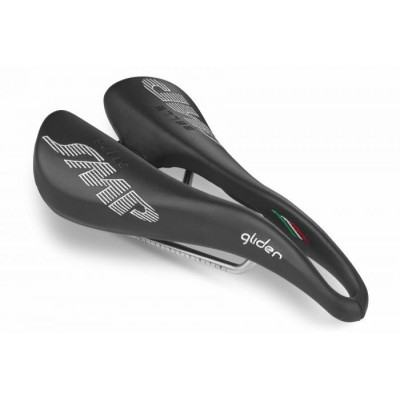 Selle SMP route Glider 136 noir décor blanc