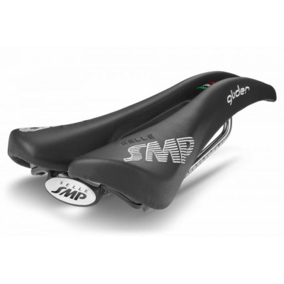 Selle SMP route Glider 136 noir décor blanc