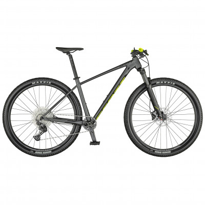 Vélo VTT 29p alu - SCOTT 2021 Scale 980 - Gris anthracite décor jaune fluo et noir