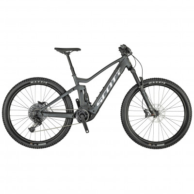 Vélo électrique VTT 29p - SCOTT 2021 alu Strike eRide 930 625 - Noir pailleté décor gris argent