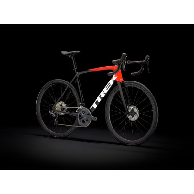 Vélo course carbone - TREK 2022 Emonda SL 6 Pro - Rouge et noir Décor blanc