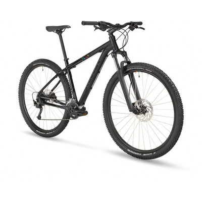 Vélo VTT 29p alu - STEVENS Tonga - Noir Stealth Décor noir et triangles multicolores : 100mm