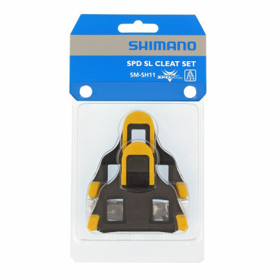 Cales pédales SHIMANO route SPD-SL SH11 Jaune