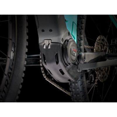 Vélo électrique VTT 27.5p alu - TREK 2022 PowerFly 4 500 - Gris Solid Charcoal et bleu Miami Décor gris