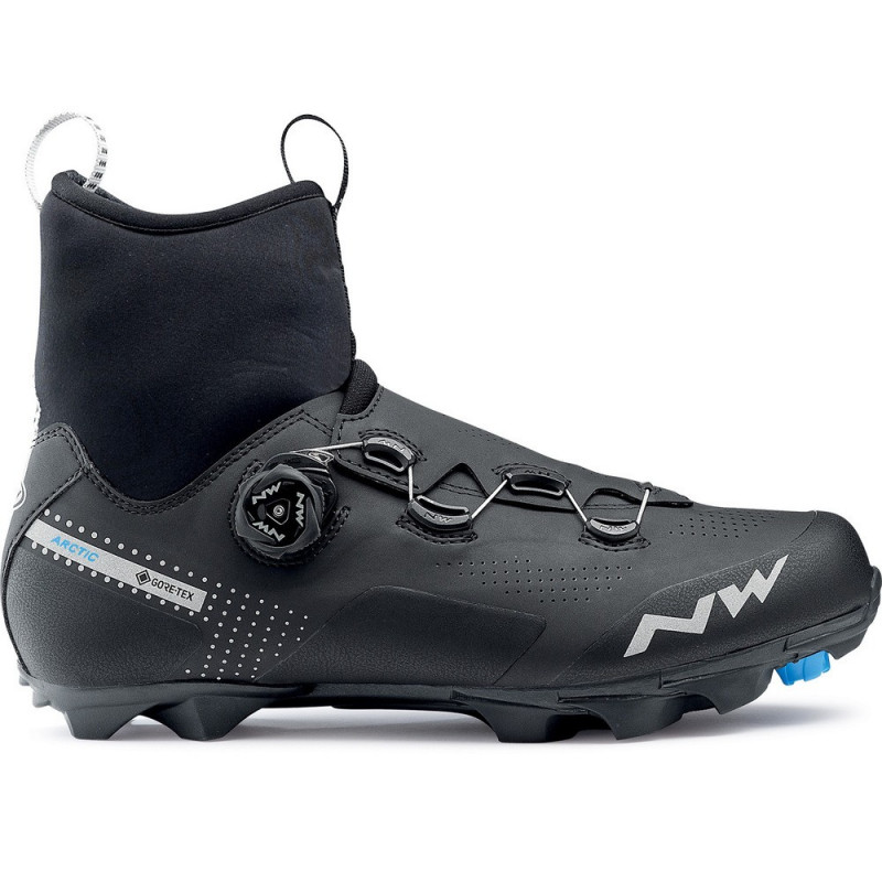  Chaussures vtt hiver - NORTHWAVE Celsius XC Artic GoreTex - noir décor gris argent : membrane imperméable et respirante -