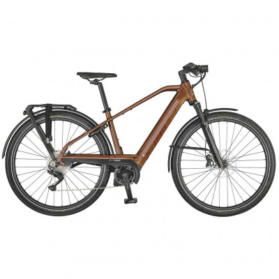  Vélo électrique urbain 28p alu - SCOTT 2021 Silence eRide 30 Men 625 - Marron métalisé décor noir : 80mm
