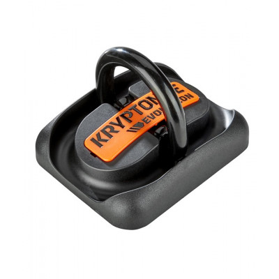 Platine d'ancrage KRYPTONITE antivol Evolution Ground Anchor noir et orange