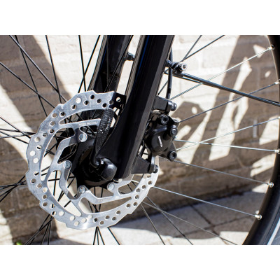 Vélo électrique ville 28p alu - TREK Verve+ 1 LowStep 400 - Gris Solid Charcoal Décor argent