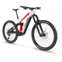  Vélo VTT électrique 29/27.5 carbone STEVENS 2021 E Inception ED 8.7 GTF 726 - Gris clair décor orange néon : 170/170