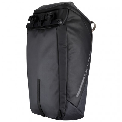  Sacoche arrière latérale / Sac à dos - SYNCROS Pannier Backpack - gris anthracite décor noir : produit 2 en 1