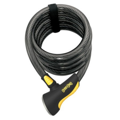 Antivol câble acier spirale - ONGUARD Doberman 8027-15 - à clef