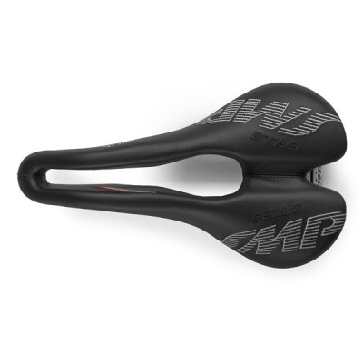 Selle unisexe SMP route cyclo Plus 159 noir décor blanc