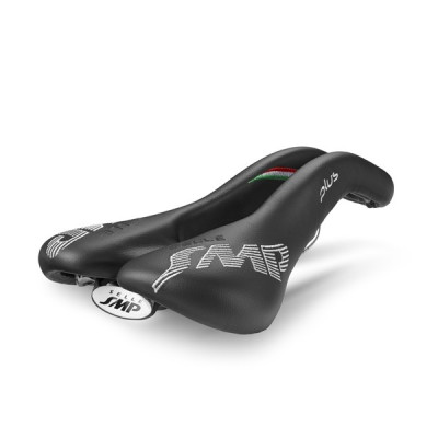 Selle unisexe SMP route cyclo Plus 159 noir décor blanc