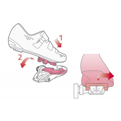 Cales pédales TIME route route Iclic V2 avec liberté noire