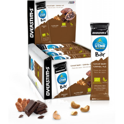 Barre énergétique - OVERSTIM'S UTMB BAR - Bio - Fèves de cacao, noix de cajou