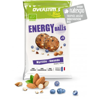  Boules énergétiques - OVERSTIM'S ENERGY BALLS BIO - Myrtille Amande