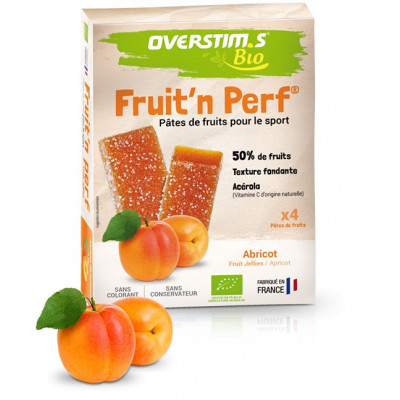  Pâtes de fruits - OVERSTIM'S Fruit'n Perf - Bio antioxydant Abricot de provence