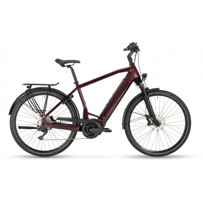 Vélo électrique urbain 28p alu - STEVENS E-Triton PT6 Gent 625 - Marron brillant décor noir : 63mm