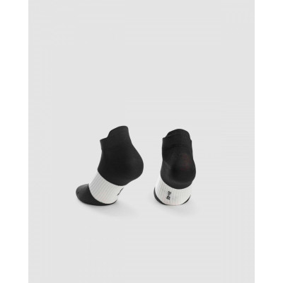 Socquettes été - ASSOS Hot Summer - noir décor blanc