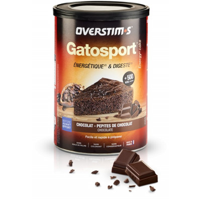 Aliment avant l'effort - OVERSTIM'S Gatosport - Chocolat et pépites de chocolat - Pot 400g.