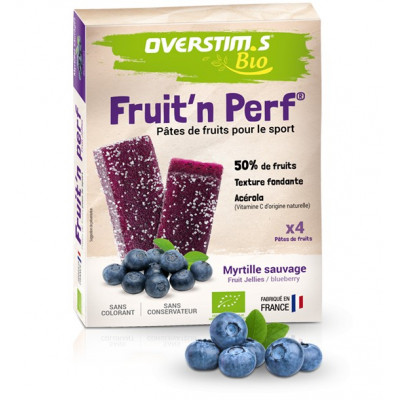  Pâtes de fruits - OVERSTIM'S Fruit'n Perf - Bio antioxydant Myrtilles