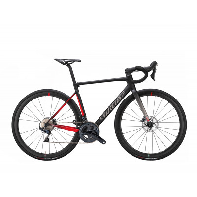  Vélo course 700 carbon WILIER 2023 Zéro SL Disc Rival noir décor rouge