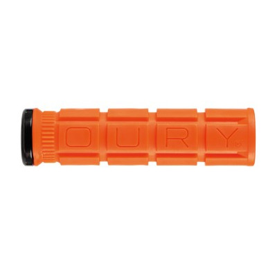  Poignées de guidon OURY caoutchouc V2 Grip Lock-on orange blaze