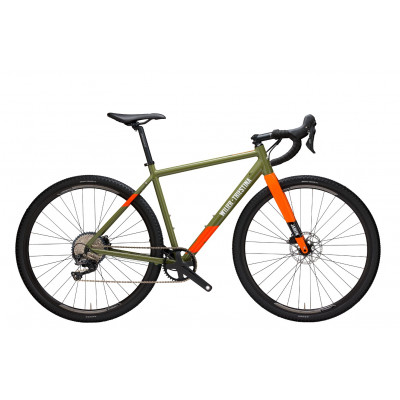Vélo gravel 700 alu - WILIER 2023 Jareen GRX 1x11 - Vert décor orange