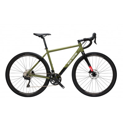 Vélo gravel 700 alu - WILIER 2023 Jareen GRX 2x10 - Vert décor noir