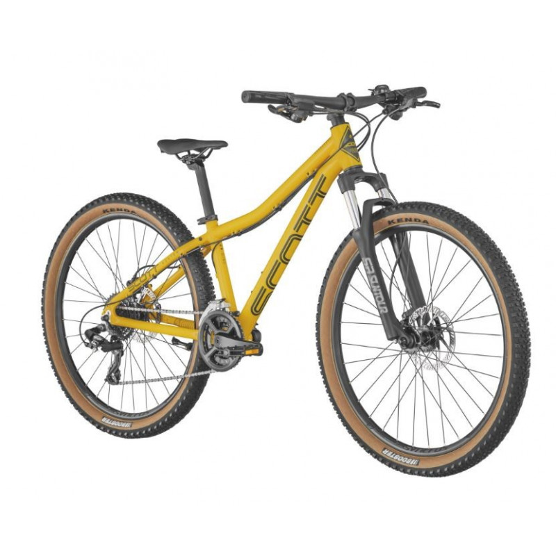 Vélo VTT enfant 10 à 13 ans alu 26p - SCOTT 2022 Roxter 26 Disc - Orange  décor noir : 100mm - Vélo 9