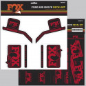  Décor autocollants Stickers FOX/R/RSHOX complet Heritage Rouge pour fourche et amortisseur arrière