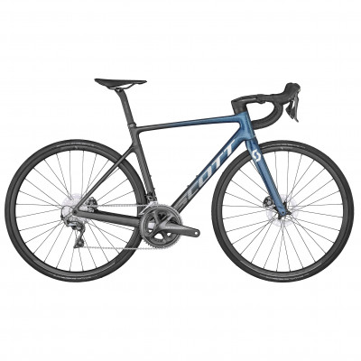 Vélo course 700 carbone - SCOTT 2022 Addict RC 40 - Bleu et noir décor blanc
