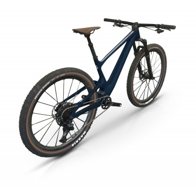  Vélo VTT 29p alu - SCOTT 2022 Spark 970 Blue - Bleu foncé brillant décor blanc : 130-120mm