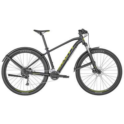  Vélo VTT 29p alu - SCOTT 2022 Aspect 950 EQ - Noir métallisé décor jaune : 100mm