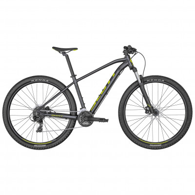 Vélo VTT 29p alu - SCOTT 2022 Aspect 960 Black - Noir métallisé décor jaune