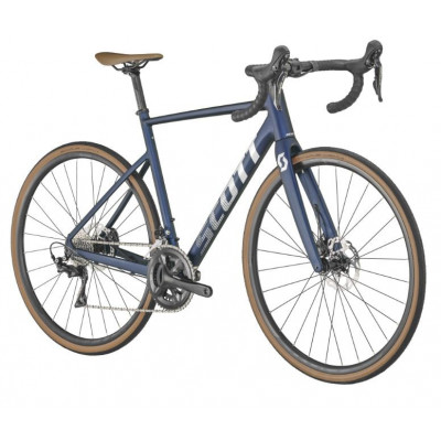  Vélo course 700 alu - SCOTT 2022 Speedster 10 - Bleu nuit décor argent : 2x11v