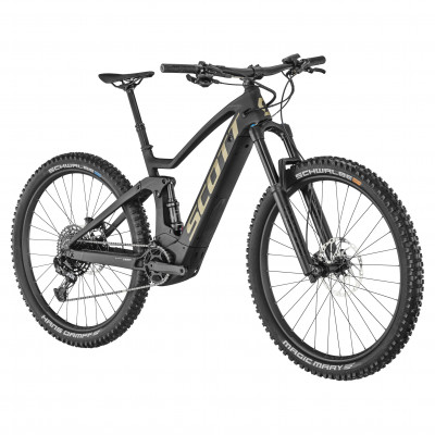 Vélo électrique VTT 29p carbon - SCOTT 2022 Génius eRide 910 625 - Noir mat décor beige : 160/150mm