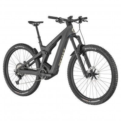  Vélo électrique VTT 29p carbone - SCOTT 2022 Patron eRide 900 750 - Noir mat décor beige : 160/160mm