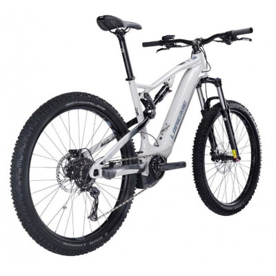 Vélo VTT électrique 27.5p alu - LAPIERRE 2022 Overvolt TR 3.5 500 - Blanc décor gris et noir